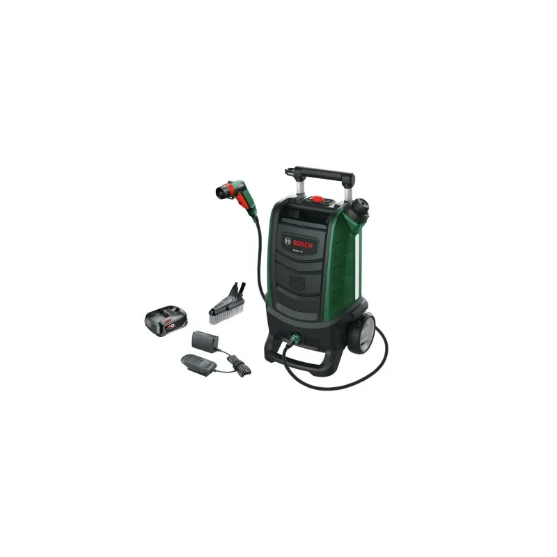 Bosch High Pressure Cordless Electric Pressure Washer 18V, 20 bar, 186 L/h Flow Rate 06008B6171