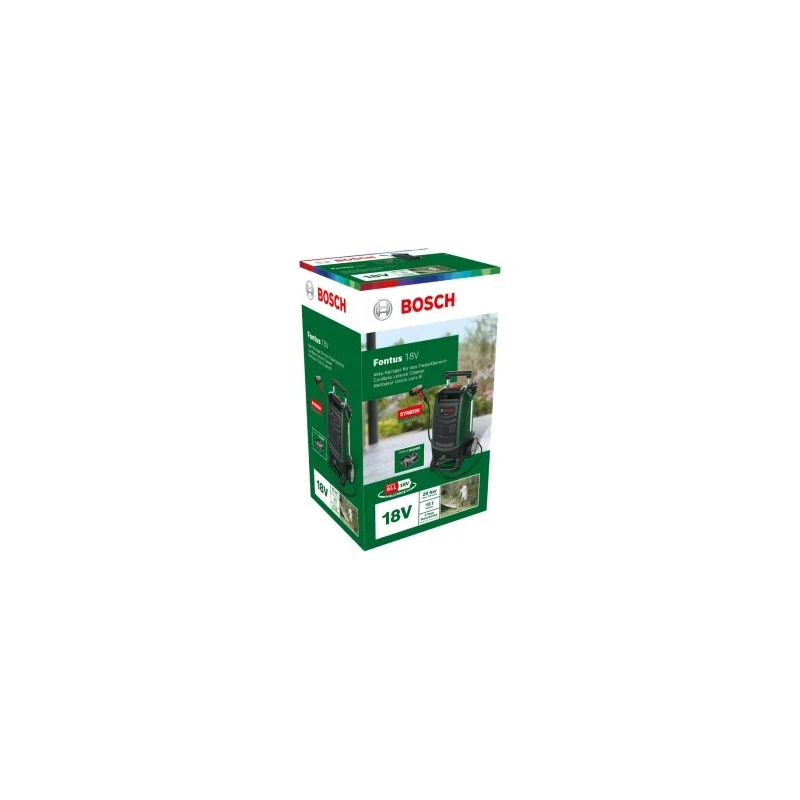 Bosch High Pressure Cordless Electric Pressure Washer 18V, 20 bar, 186 L/h Flow Rate 06008B6171