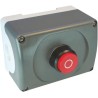 ABB Enclosed Push Button Switch Plastic Red IP66 22mm Cutout Diameter