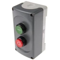 ABB Enclosed Push Button Switch Plastic, Grey, IP66, 22mm Cutout Diameter, 75mm Length 