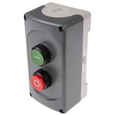 ABB Enclosed Push Button Switch Plastic, Grey, IP66, 22mm Cutout Diameter, 75mm Length 