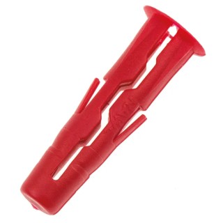 RawlPlug Red Plastic Wall Plug, 28 mm Length R-UNO-RED-1000