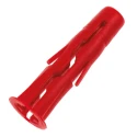 RawlPlug Red Plastic Wall Plug, 28 mm Length R-UNO-RED-1000