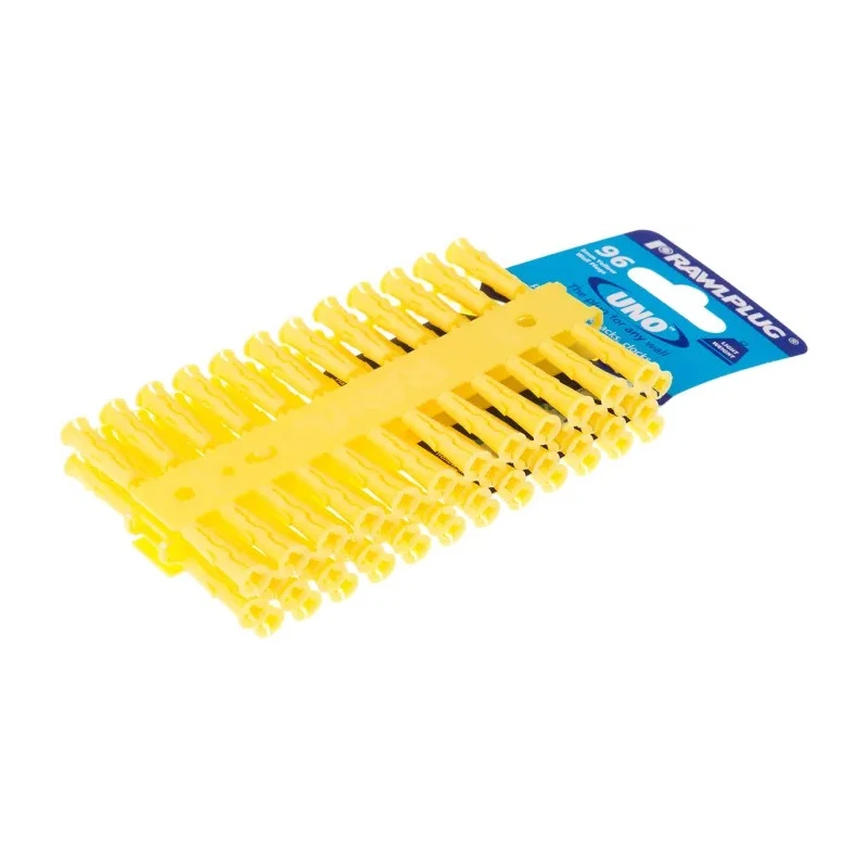 RawlPlug Yellow Plastic Wall Plug, 24 mm Length R-UNO-YEL-96-C