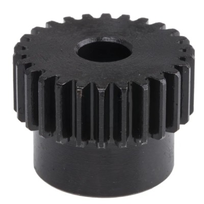 RS PRO Steel 26 Teeth Spur Gear, 1 Module, 8mm Bore, 26 mm Pitch Diameter, 22 mm Hub Diameter 521-6288