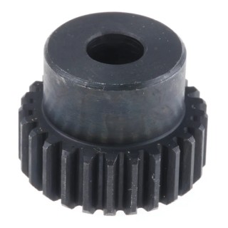 RS PRO Steel 25 Teeth Spur Gear, 1 Module, 8mm Bore, 25 mm Pitch Diameter, 20 mm Hub Diameter 521-6272