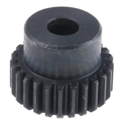 RS PRO Steel 25 Teeth Spur Gear, 1 Module, 8mm Bore, 25 mm Pitch Diameter, 20 mm Hub Diameter 521-6272