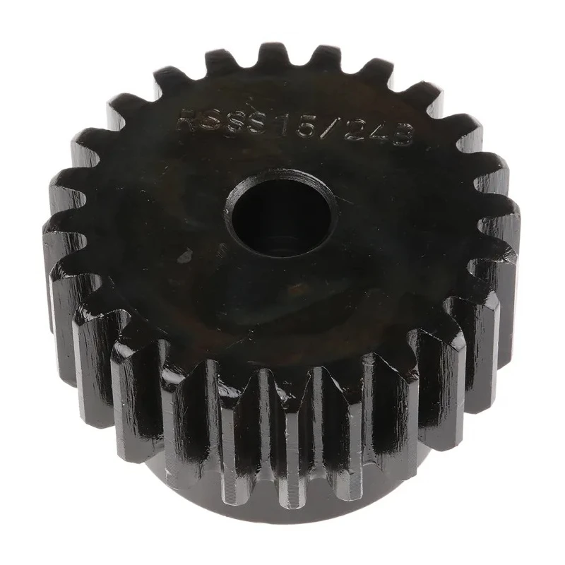 RS PRO Steel 24 Teeth Spur Gear, 1.5 Module, 8mm Bore, 36 mm Pitch Diameter, 28 mm Hub Diameter, 15 mm Face Width 521-6452