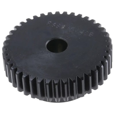 RS PRO Steel 40 Teeth Spur Gear 1.5 Module 12mm Bore 60mm Pitch Diameter 45mm Hub Diameter 521-6496