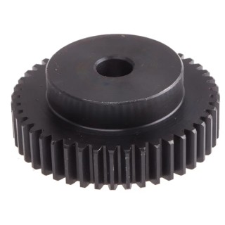 RS PRO Steel 44 Teeth Spur Gear, 1.5 Module, 12mm Bore, 66mm Pitch Diameter, 45mm Hub Diameter 521-6503