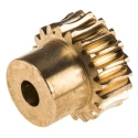 NEUTRAL Bronze 1 Module Worm Wheel Gear 20 Tooth 20 mm Pitch Diameter 16 mm Hub Diameter 14.5 mm Face Width 521-6935