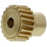 NEUTRAL Bronze 0.8 Module Worm Wheel Gear 20 Tooth 12 mm Hub Diameter 16.11 mm Pitch Diameter 18 mm Face 521-6828