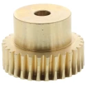 NEUTRAL Bronze 0.8 Module Worm Wheel Gear 30 Tooth 18 mm Hub Diameter 24.04 mm Pitch Diameter 18 mm Face 521-6856