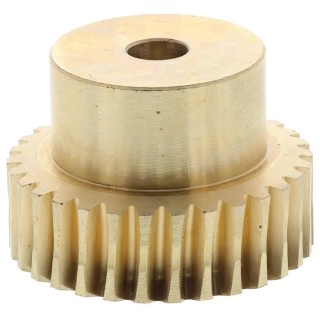 NEUTRAL Bronze 0.8 Module Worm Wheel Gear 30 Tooth 18 mm Hub Diameter 24.04 mm Pitch Diameter 18 mm Face 521-6856