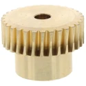 NEUTRAL Bronze 0.8 Module Worm Wheel Gear 30 Tooth 18 mm Hub Diameter 24.04 mm Pitch Diameter 18 mm Face 521-6856