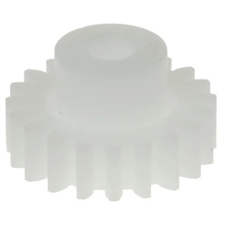 RS PRO Polyoxymethylene 20 Teeth Spur Gear 1 Module 5mm Bore 20mm Pitch Diameter 11.7mm Hub Diameter 6mm Face Width 521-7506