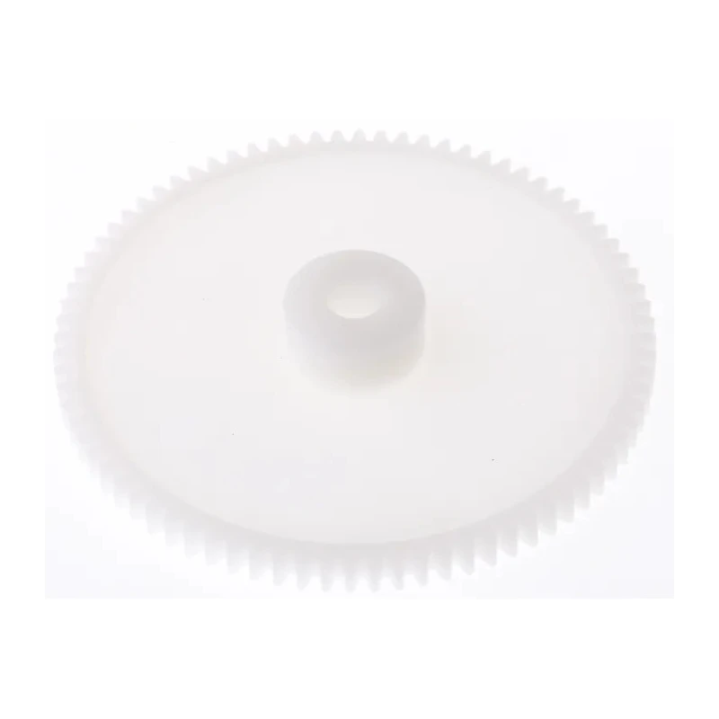 RS PRO Polyoxymethylene 80 Teeth Spur Gear 0.8 Module 6mm Bore 64 mm Pitch Diameter 15.5 mm Hub Diameter 521-7455