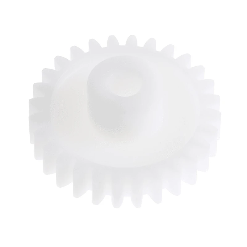 RS PRO Polyoxymethylene 28 Teeth Spur Gear, 1 Module, 5mm Bore, 28mm Pitch Diameter, 11.7mm Hub Diameter 521-7534
