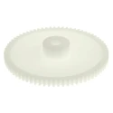 RS PRO Polyoxymethylene 72 Teeth Spur Gear, 0.8 Module, 6mm Bore, 57.6mm Pitch Diameter, 15.5mm Hub Diameter 521-7449