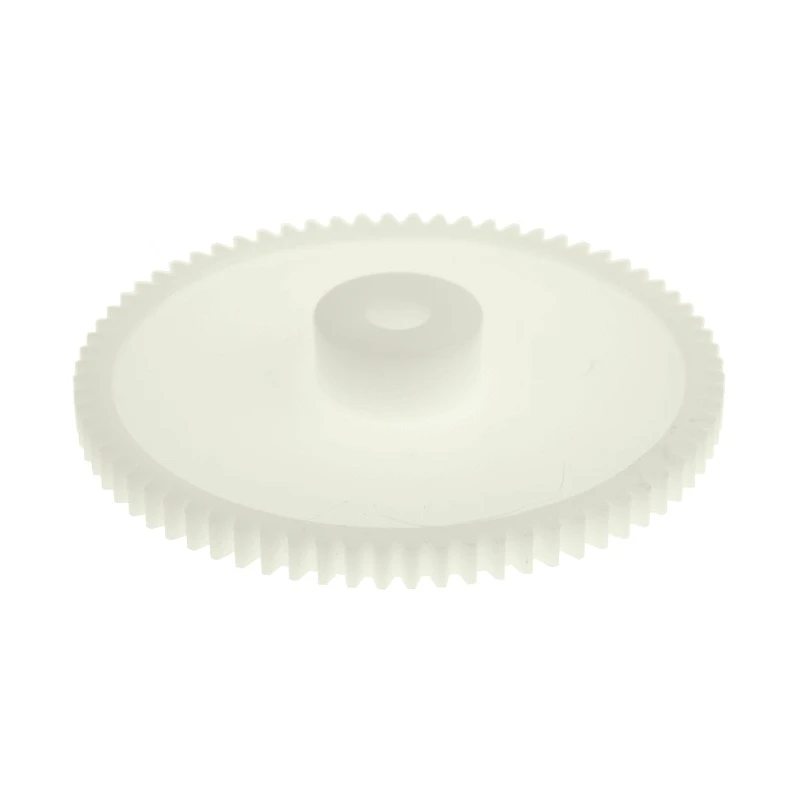 RS PRO Polyoxymethylene 72 Teeth Spur Gear, 0.8 Module, 6mm Bore, 57.6mm Pitch Diameter, 15.5mm Hub Diameter 521-7449