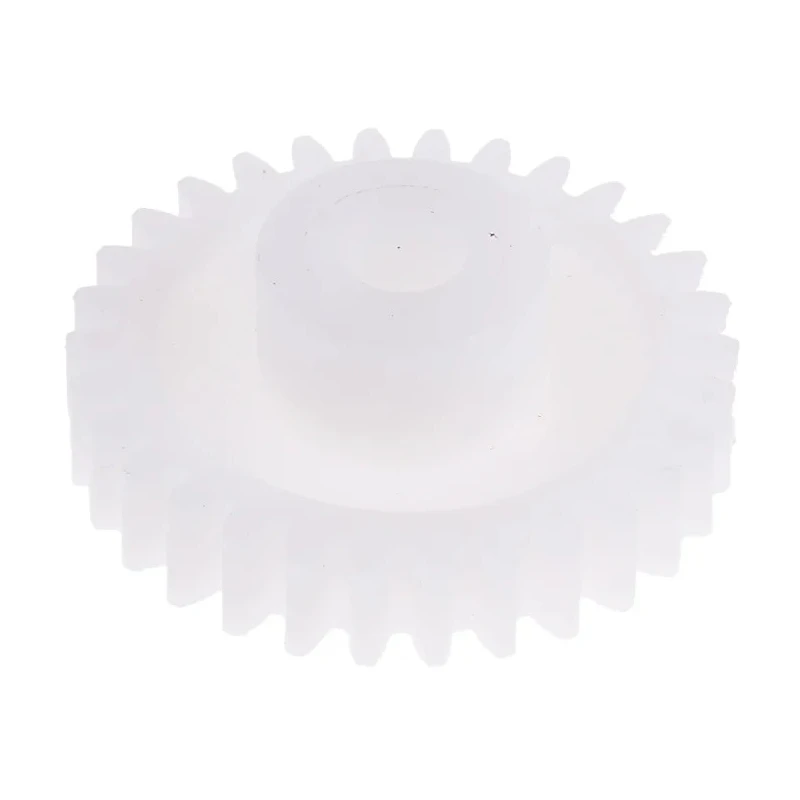 RS PRO Polyoxymethylene 1 Module 30 Teeth Spur Gear 6mm Bore 30 mm Pitch Diameter 14 mm Hub Diameter 521-7540