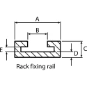 RS PRO Aluminium Gear Rack Rail 1000mm Long 521-7843