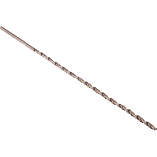 RS PRO Metric Extra Length HSS Drill Bit, 3.5mm Shank Size, 160mm Overall Length, Helical Flute, Right Hand 522-6617