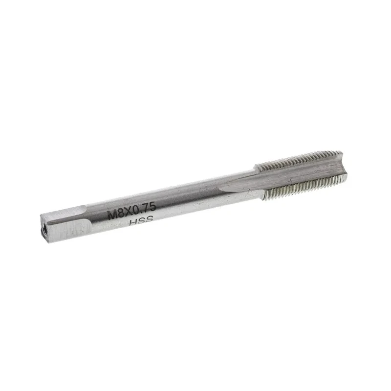 RS PRO Threading Tap M8 Thread Metric Fine Standard ISO 529 HSS Silver Finish 66mm Length 522-7553