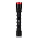 RS PRO LED Torch Red Black Ultraviolet Beam 2.7 lm Aluminium Housing 147mm 220-6819
