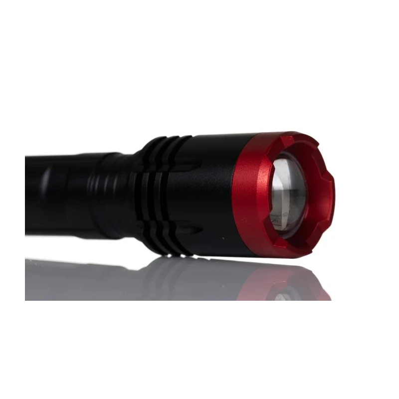 RS PRO LED Torch Red Black Ultraviolet Beam 2.7 lm Aluminium Housing 147mm 220-6819