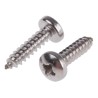 RS PRO Plain Stainless Steel Pan Head Self-Tapping Screw 19 mm Length Thread Size 10 522-1505