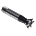 RS PRO 60° HSS Standard Dovetail Cutter 19 mm Diameter 63 mm Overall Length Screwed Shank 12 mm 522-8102
