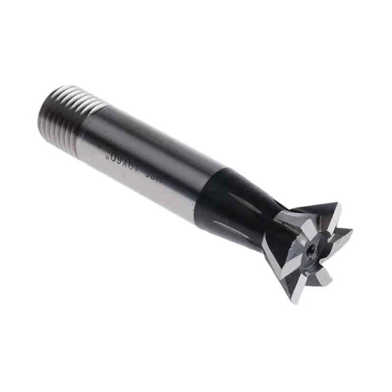 RS PRO 60° HSS Standard Dovetail Cutter 19 mm Diameter 63 mm Overall Length Screwed Shank 12 mm 522-8102