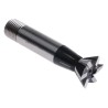 RS PRO 60° HSS Standard Dovetail Cutter 19 mm Diameter 63 mm Overall Length Screwed Shank 12 mm 522-8102