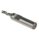 RS PRO End Mill 2.5 mm Cutter Diameter HSS Material 6 mm Flat Shank 6.5 mm Cut Length Model 523-0543