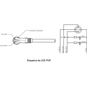 Brad from Molex Female 4 Way M12 to Unterminated Free End Sensor Actuator Cable 2m 1200060618