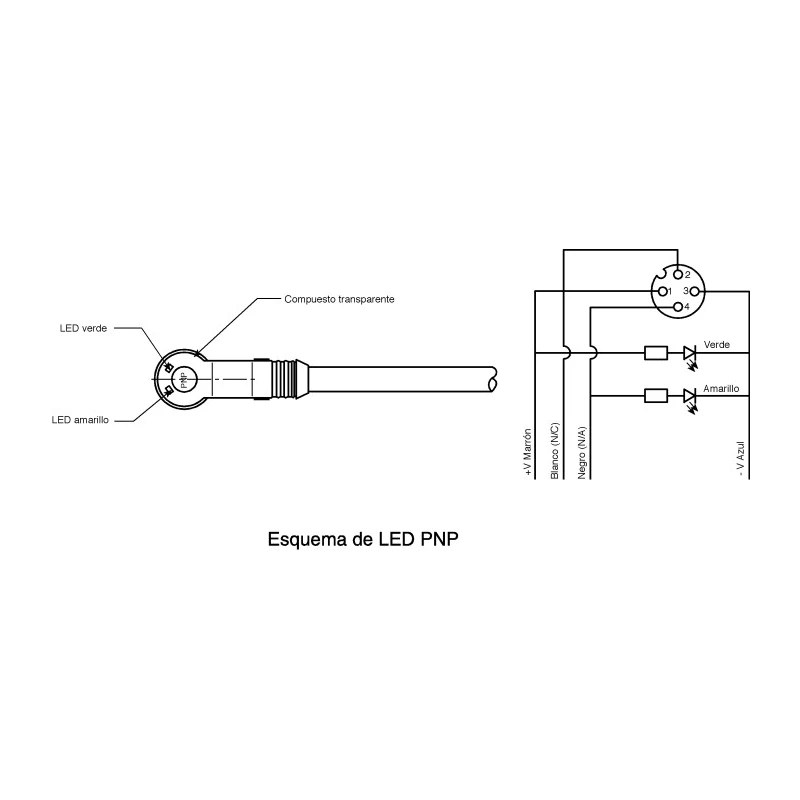 Brad from Molex Female 4 Way M12 to Unterminated Free End Sensor Actuator Cable 2m 1200060618