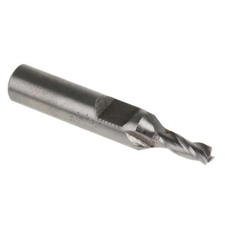 RS PRO End Mill 3 mm Cutter Diameter, HSS Material, 6 mm Flat Shank, 7.5 mm Cut Length, 34 mm Overall Length 523-0559