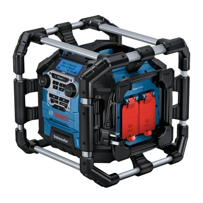 Bosch Work Site Radio FM and DAB Cordless 18V Battery, British 3-Pin Plug 06014A4170