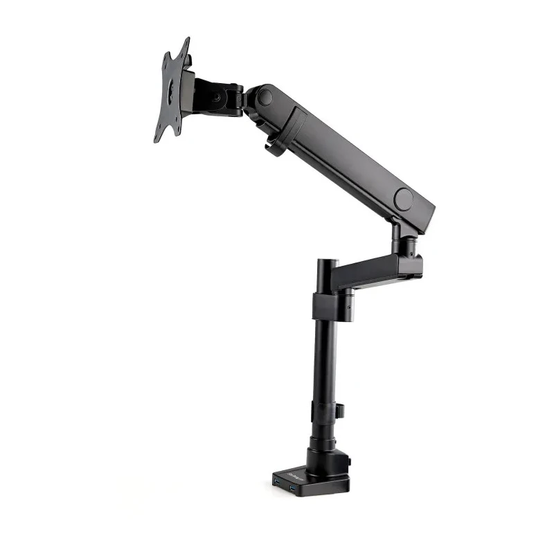 StarTech.com Black Monitor Arm Desk Mount 620mm Height 8 kg Load ARMPIVOT2USB3