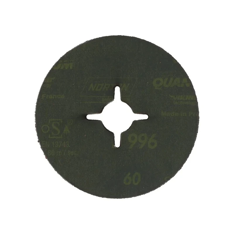 Norton SG Ceramic Abrasive Disc Plain Disc with Slotted Hole 115 mm 60 Grit 66623327497