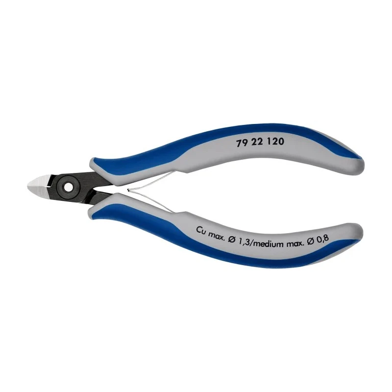 Knipex End Cutting Nipper Without Bevel Side Cutter 120mm Jaw Width 6.5mm Jaw Length 9mm Maximum Cutting Capacity 79 22 120