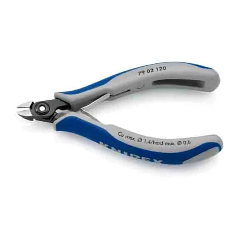 Knipex Precision Electronic Mini Head Bevel Side Cutter 120mm Jaw, Chrome Steel 79 02 120