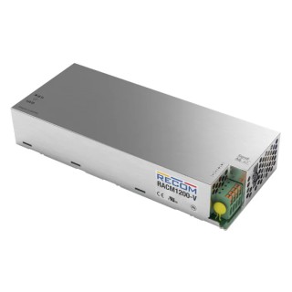 Recom Enclosed Frame Switching Power Supply 24V DC, 1.2 kW, 85-264V AC Input RACM1200-24SAV/ENC