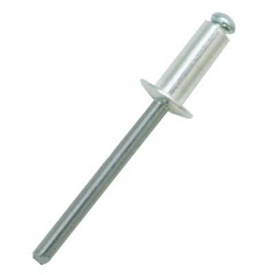 RS PRO Aluminium Blind Rivet Dome Head 4.8 mm Diameter, 12 mm Length, Steel Mandrel 223-1125