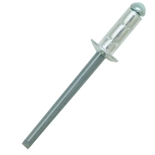 RS PRO Aluminium Dome Head Multi-Grip Blind Rivet 4.8 mm Diameter, 12 mm Length, Plain Finish 223-1123