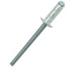 RS PRO Aluminium Dome Head Multi-Grip Blind Rivet 4.8 mm Diameter, 12 mm Length, Plain Finish 223-1123