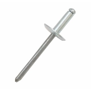 RS PRO Aluminium Blind Rivet 4 mm Diameter Dome Head Plain Finish DIN 7337 223-1143