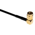 RS PRO 500 mm RG174 Coaxial Cable 50 Ω Black Polytetrafluoroethylene Jacket Terminated RG174