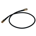 RS PRO Black 325 mm RG174 Coaxial Cable 50 Ω, Terminated, Polytetrafluoroethylene Jacket RG174